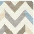 thumbnail image 5 of SAFAVIEH Cambridge Percival Zig Zag Stripes Wool Area Rug, Ivory/Grey, 9' x 12', 5 of 7
