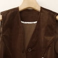 thumbnail image 6 of Roncen Casual Corduroy Vest for Women Button Down Versatile Sleeveless Outerwear Waistcoat with Pockets, 6 of 9