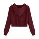 thumbnail image 4 of ICHUANYI Liquidación Mujer Casual Manga Larga Cremallera Bolsillo Camisa Sudadera Con Capucha Tops ICHUANYI WER202308255948, 4 of 5