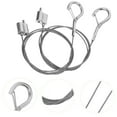 thumbnail image 3 of 2 Pcs Fils de Suspension pour Photos en Acier Inoxydable Corde de Suspension Cadre Photo Cordes de Fil, 3 of 8
