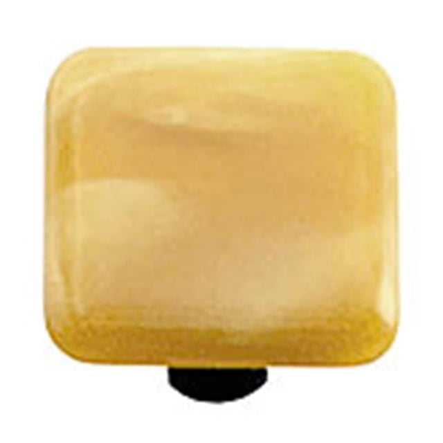 Hot Knobs HK2003-KB Tourbillon Orange Rectangle Verre Armoire Bouton - Noir Poste