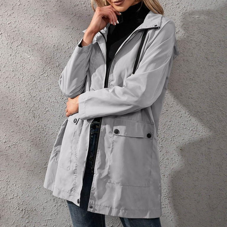 Women's medium top weight rain jacket