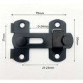 thumbnail image 3 of Cerradura de puerta con cerrojo Cerradura de ventana Cerradura de cobertizo Cerradura de puerta con pestillo deslizante Cerradura deslizante (negro), 3 of 5