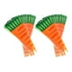 thumbnail image 1 of 2x 100x Bolsas de Dulces de Zanahoria Bolsas de Papel de Regalo Bolsas de Celofán Conos Dulces para Niños Regalos de Fiesta de Cumpleaños Fiesta Macarena Tote de zanahoria de Pascua, 1 of 3