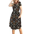 thumbnail image 1 of Vestido Simier Fariry, modesto, de negocios, casual, negro, talla L, 1 of 4