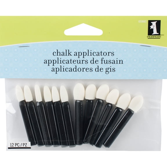 Chalk Applicators 12/Pkg-Assorted Sizes, Pk 3, Inkadinkado