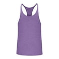 thumbnail image 4 of BADHUB Workout Tank Tops for Men Quick Dry Spaghetti Strap Gym Muscle Tee Bodybuilding Sleeveless Summer Shirts Purple XXXL, 4 of 5
