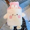 thumbnail image 2 of LZCKDPX Rubber hot Water Bottle Cute Pink Bunny Plush with Cover, Warm Compress Menstrual crampbest Period Pain Relief, Winter Home Essentials Rabbit Christmas Gift, 2 of 8