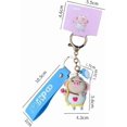 thumbnail image 2 of Super Cute Cartoon Pig Keychains Ornaments Gifts PVC Car Pendant Key Rings Accessories(Blue) Blue -, 2 of 4