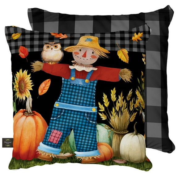 Briarwood Lane Friendly Scarecrow Autumn Decorative Pillow