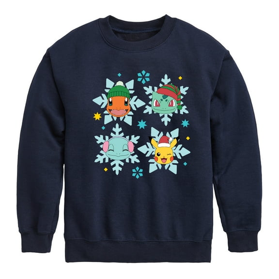 Pokémon - Poké Flakes - Youth Crewneck Fleece Sweatshirt