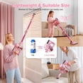 thumbnail image 5 of KISSAIR 300W Cordless Vacuum Cleaner, Brushless motor Lightweight Self-standing Led Display Screen Vacuum Cleaners for Home, 45 Min RuntimeCarpet Pet Hair, Pink, 5 of 12