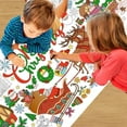 thumbnail image 5 of Fjnjuu Christmas Sleigh Giant Coloring Poster 30x72 Inch Christmas Drawing Paper Children Coloring Tablecloth Home Classroom Party Supplies Poster Tablecloth Toys for Kids Toddlers, 5 of 8