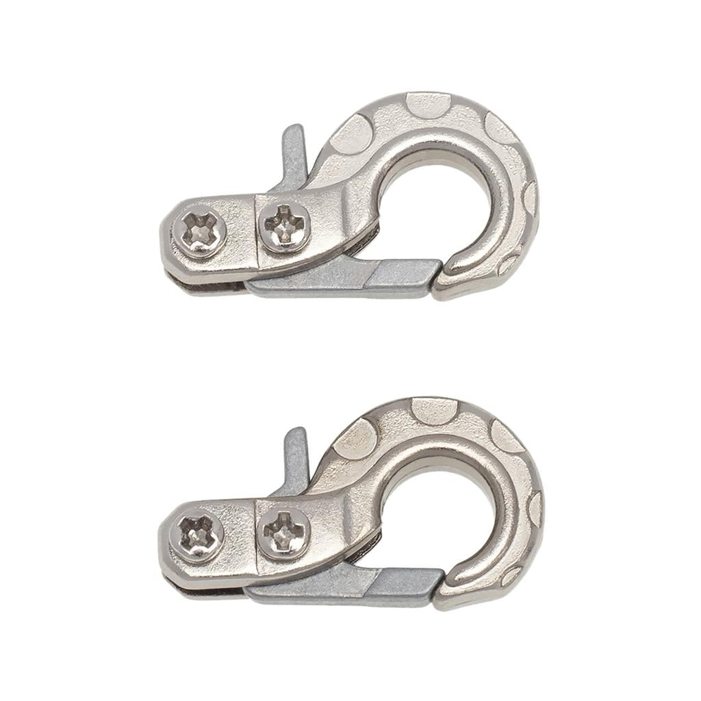 1:10 Scale Metal Hooks Silver color x 2 for RC Car Crawler Truck Winch Accessory