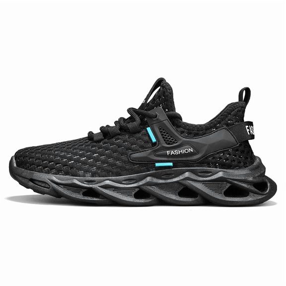 Men's Breathable Mesh Running Shoes, Lightweight Blade-Sole Sneakers