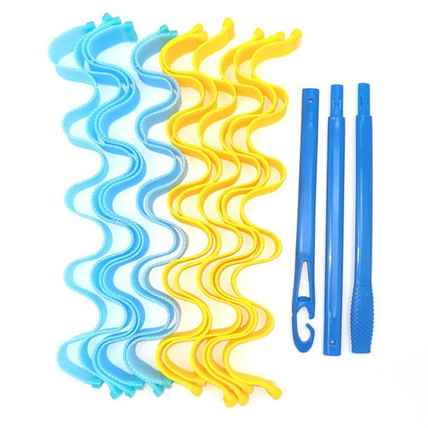 12 pieces Wavy Hair Styling kit, Magic Water Wavy Curling Iron, No heat