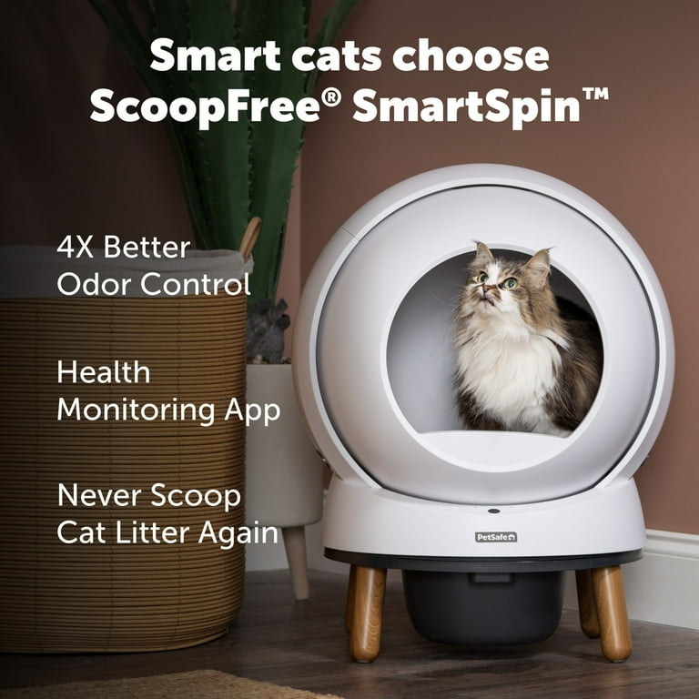 PetSafe ScoopFree SmartSpin Self-Cleaning Litter Box, App