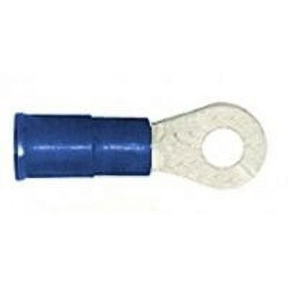 3M Scotchlok Vinyl Insulated Ring Tongue Terminal #6 Inside Diameter - 16-14 Gauge (Blue)