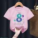 thumbnail image 3 of Bonita ropa para niños, regalo de sexto cumpleaños, camiseta de algodón para niñas, camiseta con estampado de corona de princesa sirena, camisetas rosas Harajuku Kawaii, 3 of 5