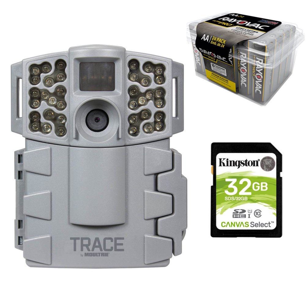 Moultrie TRACE Camera PRO Motion Activated Home Surveillance + 32 SD