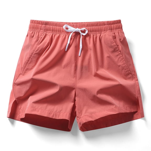 Trendfront Womens Mid Rise Solid Color Athletic Shorts Drawstring Lightweight Loose Casual Summer Activewear Outfits