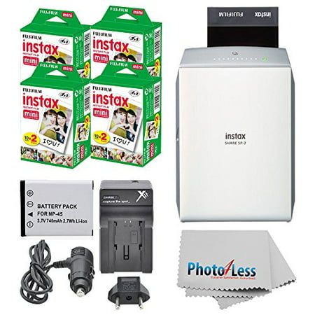 Fujifilm Instax Share Smartphone Printer SP-1 Silver + 80 Films Great Value (Best Value Printer For Students)