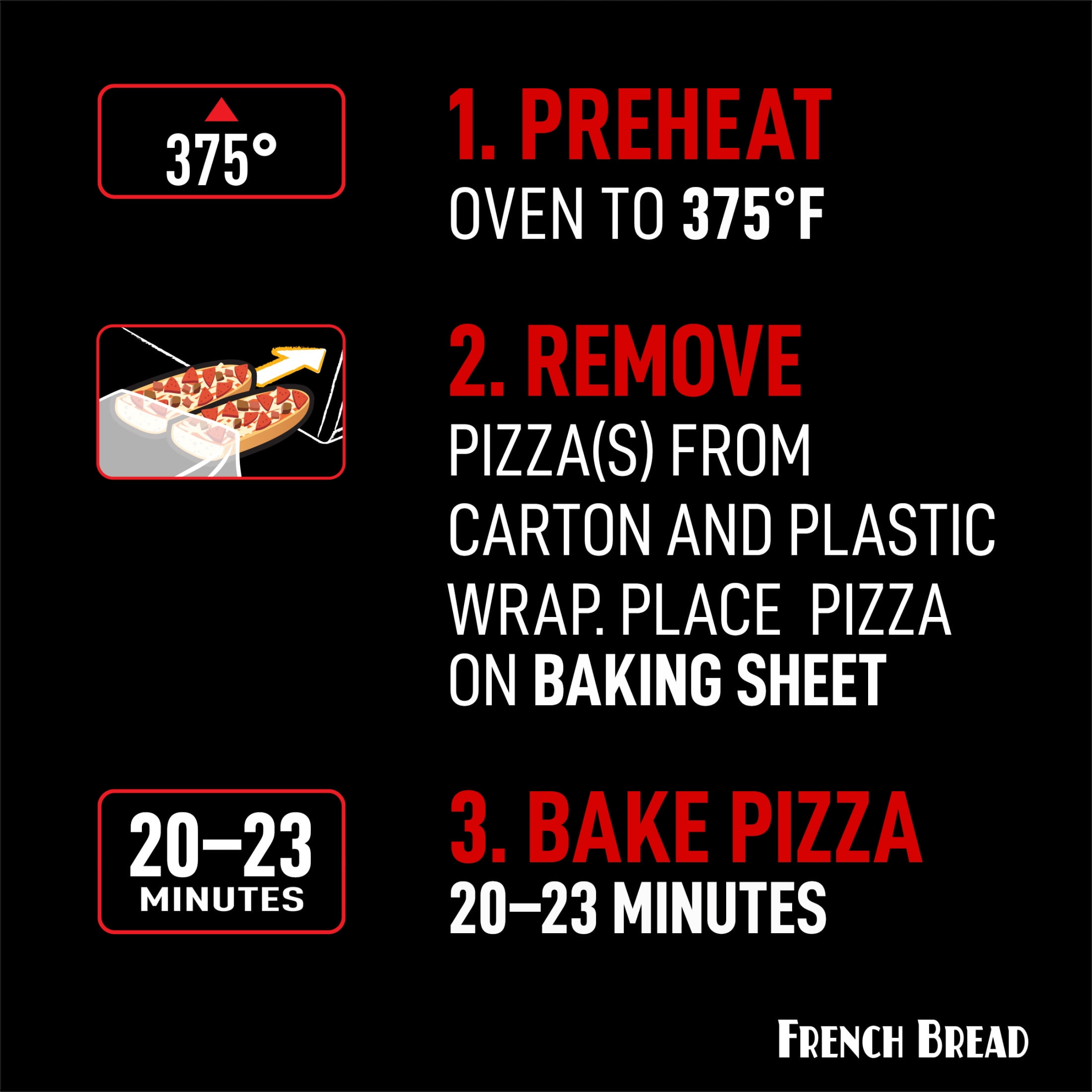 Red Baron Pepperoni French Bread Frozen Personal Pizza, 10.8 oz 2 Pack