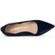 thumbnail image 4 of Zapatos de tacón bajo con estampado de hojas y puntera en punta para mujer Azul 36, 4 of 6