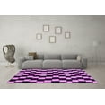 thumbnail image 3 of Ahgly Company Machine Washable Indoor Rectangle Abstract Purple Modern Area Rugs, 8' x 10', 3 of 4