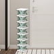 thumbnail image 4 of Organizador de estantes, estante de almacenamiento, ahorra espacio, estante de plástico de 2 niveles, plegable, portátil, para dormitorio, alta capacidad, plástico resistente, construcción, 4 of 8