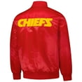 thumbnail image 3 of Men's Starter Red Kansas City Chiefs Exclusive Satin Full-Snap Varsity Jacket, 3 of 4