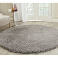 thumbnail image 3 of SAFAVIEH Glen Solid Plush Shag Area Rug, Grey, 4' x 6', 3 of 10
