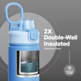 thumbnail image 4 of TAL Stainless Steel Ranger Push Water Bottle 18oz, Blue, 4 of 9