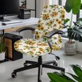 thumbnail image 2 of FKELYI Retro Sunflower Bee Print Office Chair Cover Anti-Dust Chair Protector Cover Washable Computer Chair Slipcover for Rotating Swivel Chair Decor, Large, 2 of 6