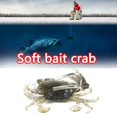 thumbnail image 5 of Comida De Pesca Señuelos de pesca falsos de cangrejo de simulación suave de hundimiento de 8 cm 19 g con anzuelos (1) Likrtyny Para Estrenar, 5 of 5
