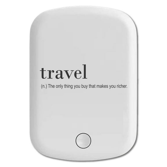 DistinctInk Magnetic Battery Pack, 5000 mAh Wireless Portable Charger with USB-C Cable, Compatible with MagSafe iPhone 14 / 13 / 12 Series - Travel - Thing to buy that makes you richer