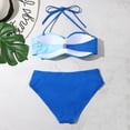 thumbnail image 6 of Sngxgn Swimsuits for Women Modest Tummy Control Swimdress Vintage Bathing Suits Swimwear(Blue,XL), 6 of 7