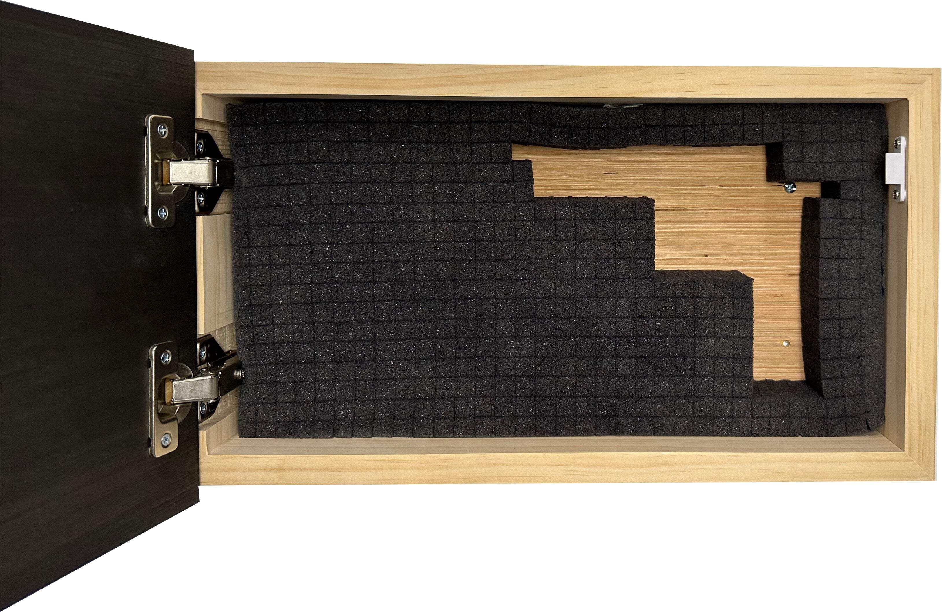 Bellewood Designs Carved American Flag Gun Safe Wall Decor - Securely Store Your Firearm In Plain Sight