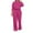 Hot Pink, variant on 2 Piece Sweatsuit for Women Long Sleeve Crew Neck Cropped Sweatshirt Wide Leg Pants Solid Casual Loose Loungewear Set, Hot Pink, L