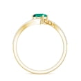 thumbnail image 3 of Rosec Jewels Certified Lab Grown Emerald Oval Engagement Ring - AAAA Quality - Emerald Diamond Ring - with Jewelry Box, 10K Yellow Gold, US 11.50, 3 of 9