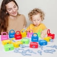 thumbnail image 2 of jovati Early Education Educational Toys Montessori Unlocking Practice Number Game, 2 of 9