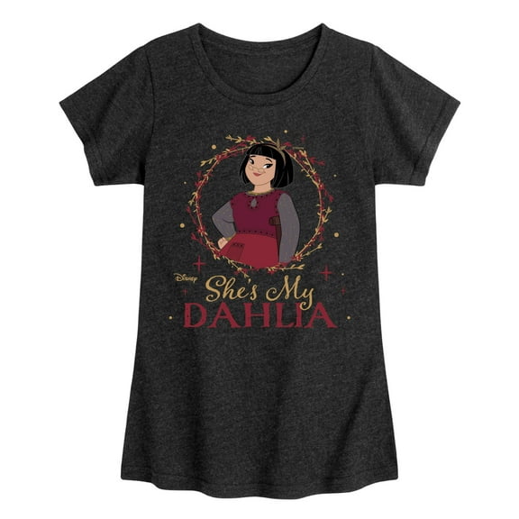 Disney Wish - Shes My Dahlia - Toddler & Youth Girls Short Sleeve Graphic T-Shirt
