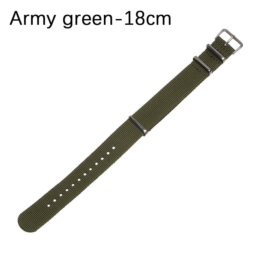 18 20 22 mm Durable Fashion Women Man Sport Watch Strap Nylon Weaving