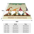 thumbnail image 3 of Vsdgher Christmas Card With Gnomes Ultra-Soft Micro flannel Blanket Throw Blankets for Couch Sofa, Bed (4 sizes)-80"x60", 3 of 7