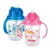 Nuby 2367455 8 oz Prints Tritan 2-Handle No-Spill Printed Sip Cups - 12 Month Plus - Pack of 24