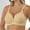 Beige, variant on BILIKEYU Women's Thin Striped Large Sized without Underwire Bra, Bras for Women, Push Up Bra No Underwire, Jelly Bras for Women