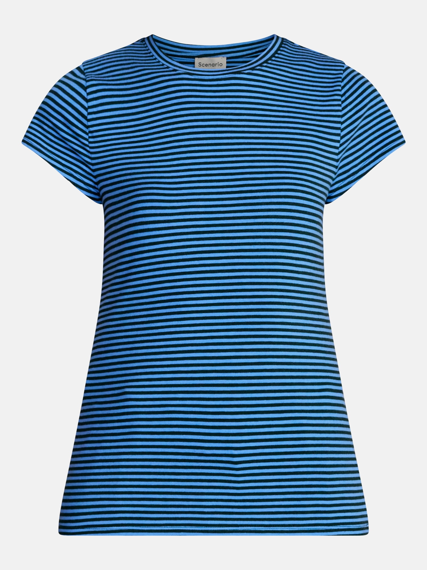Scenario Women's and Women's Plus Tee with Short Cap Sleeves, Sizes XS-4X