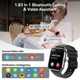 thumbnail image 7 of FPZMIU 1.83" Display Smart Watch, High-Definition Fitness Watch with Always-On Touchscreen for Men Women, Black, 7 of 7
