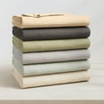 thumbnail image 7 of Cotton Heathered Melange Jersey Knit Bed Sheet Set (California King, Charcoal), 7 of 7