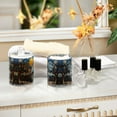 thumbnail image 4 of Yayeee 4 Pack Qtip Holder Dispenser for Bathroom with Lid Cotton Swab Canister, Swirling Starry Sky, 4 of 6